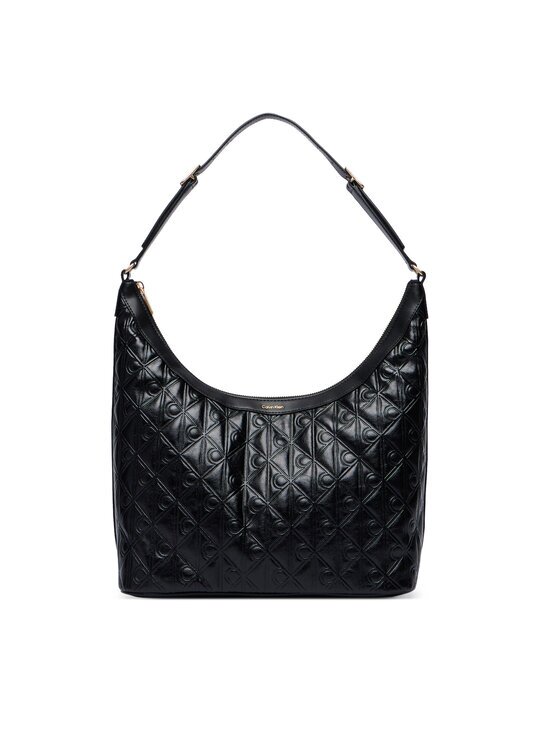 CALVIN KLEIN Дамска чанта Emblem Aop Debossed Medium Shbag LV04F3875G