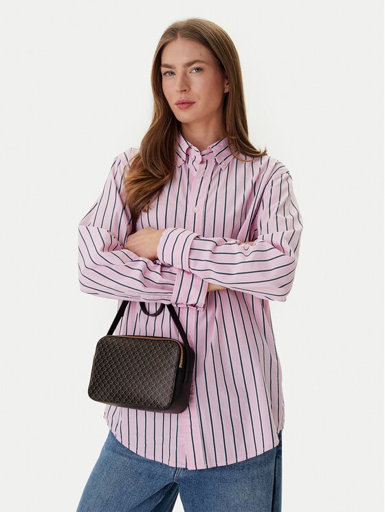 CALVIN KLEIN Дамска чанта Emblem Aop Elongated Camera Bag LV04F3268G Черен