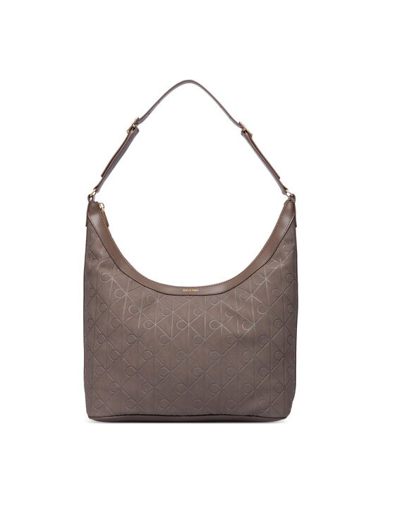 CALVIN KLEIN Дамска чанта Emblem Aop Sueded M Shoulder Bag LV04F3881G
