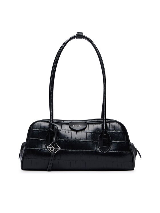 CALVIN KLEIN Дамска чанта Emblem Trio Croco Shoulder Bag LV04F3780G