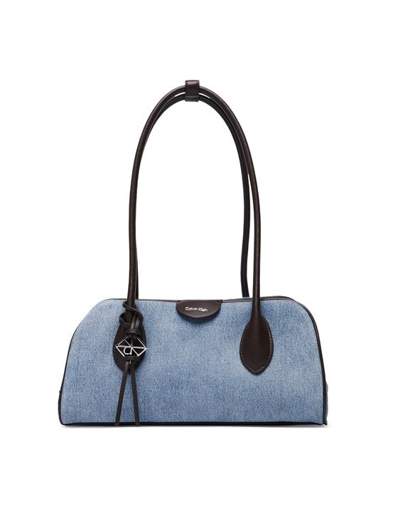 CALVIN KLEIN Дамска чанта Emblem Trio Denim Shoulder Bag LV04F3830G