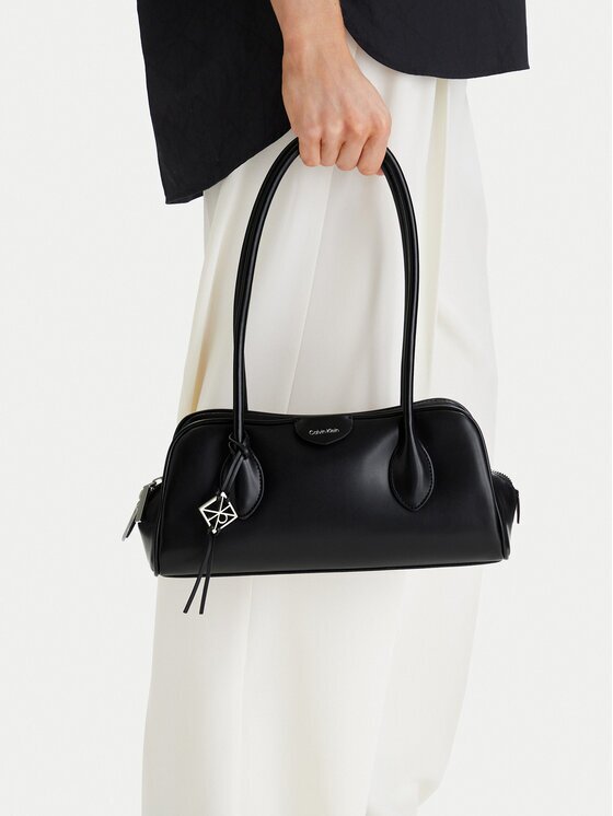 CALVIN KLEIN Дамска чанта Emblem Trio Shoulder Bag LV04F3369G Черен