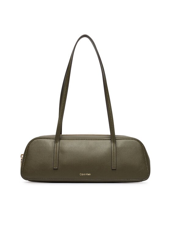CALVIN KLEIN Дамска чанта Foil Logo Bauletto LV04F3636G Тъмнозелен