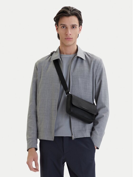 CALVIN KLEIN Дамска чанта Raised Small Flap Messenger LV04D3327G Черен