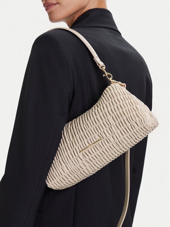 CALVIN KLEIN Дамска чанта Ruched Drop Shoulder Bag LV04K3088G