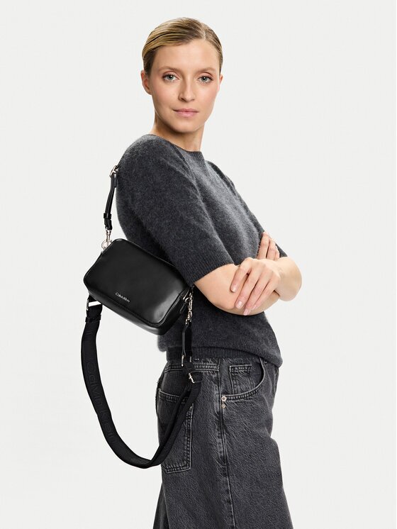 CALVIN KLEIN Дамска чанта Webbing Double Strap Camera Bag LV04F3165G