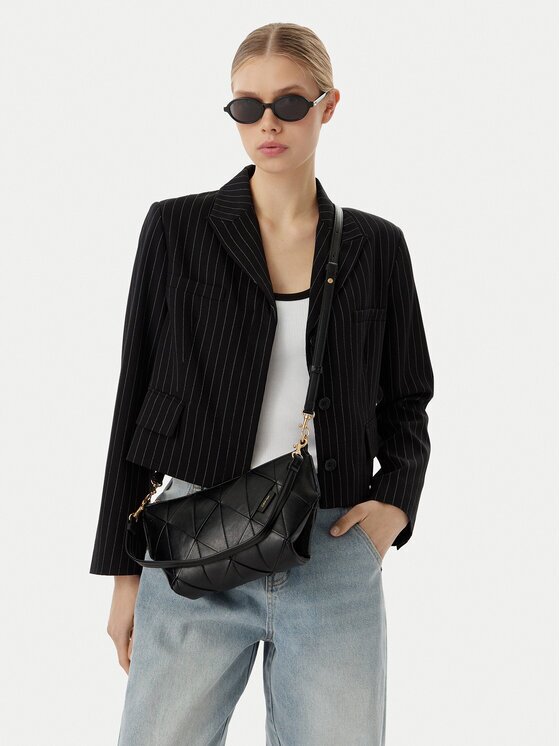 CALVIN KLEIN Дамска чанта Woven LV04F3546G Черен