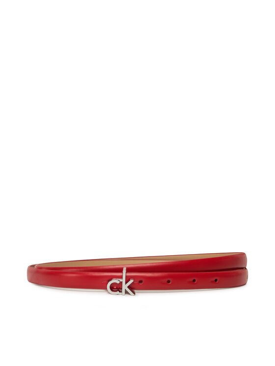 CALVIN KLEIN Дамски колан Ck Buckle Skinny Belt 1.5 K60K612932 Червен