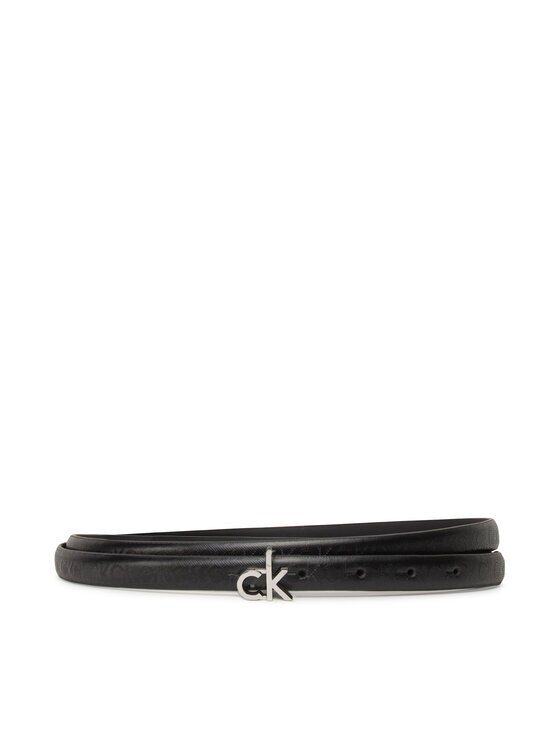 CALVIN KLEIN Дамски колан Ck Buckle Skinny Belt 1.5_Mono K60K612933 Черен