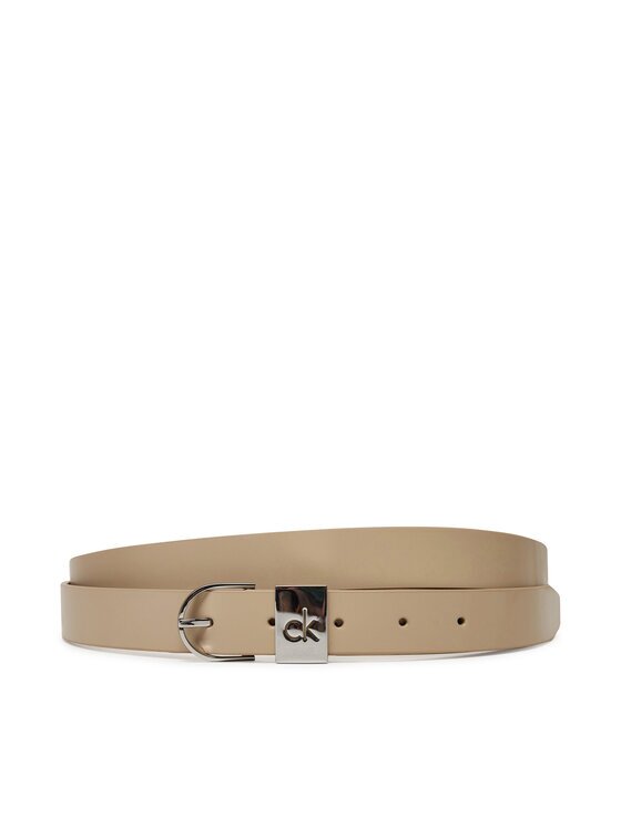 CALVIN KLEIN Дамски колан Ck Loop Rnd Buckle 2.5_Smooth K60K612936 Бежов