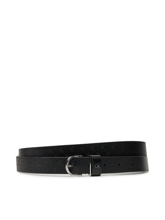 CALVIN KLEIN Дамски колан Ck Metal Round Buckle 2.5_Mono K60K613150 Черен