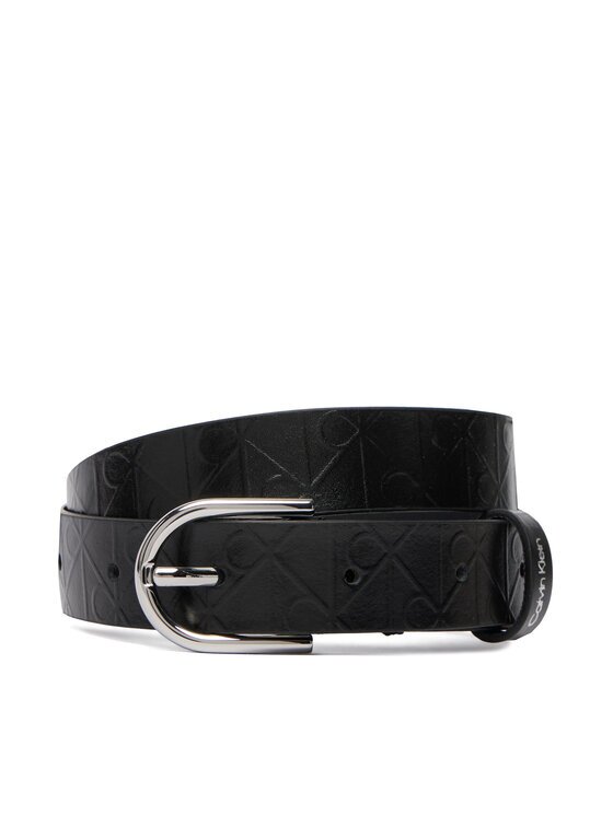 CALVIN KLEIN Дамски колан Round Buckle Debossed LV04F7143G