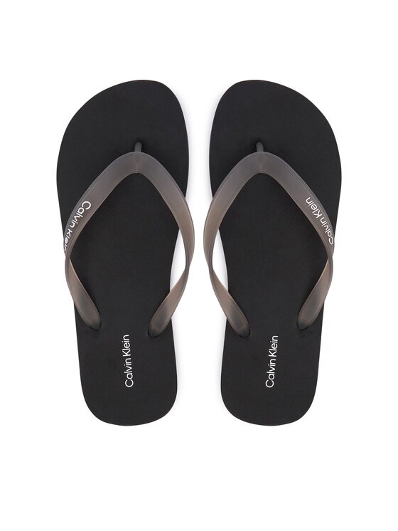 CALVIN KLEIN Джапанки Beach Thong Slide HM0HM02105 Черен
