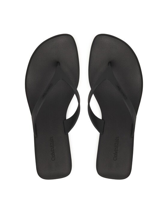 CALVIN KLEIN Джапанки Flip Flop Kitten Heel Thong Tpu HW0HW02965 Черен