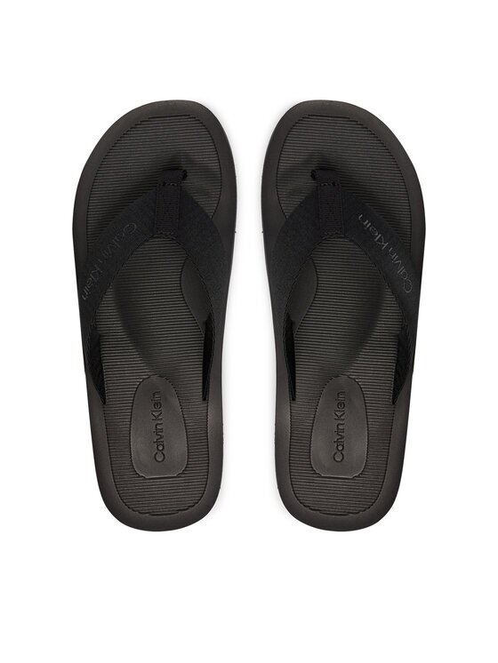 CALVIN KLEIN Джапанки Logo Webbing Strap HM0HM02106 Черен