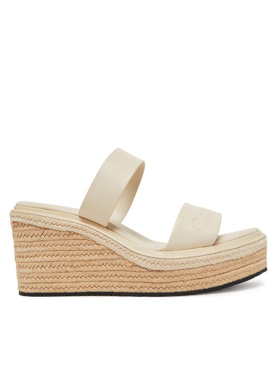 CALVIN KLEIN Еспадрили Wedge Sandal 50 - He HW0HW02375 Екрю
