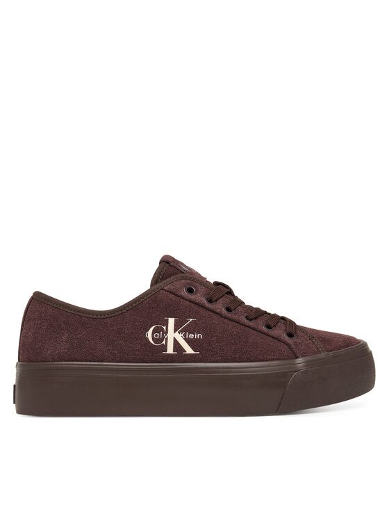 CALVIN KLEIN Гуменки Vulc Flatf Laceup Suede HW0HW03088 Бордо
