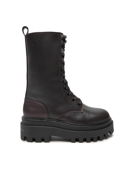 CALVIN KLEIN JEANS Боти тип челси Flatform Lace Up Boot Mg Lth YW0YW01544