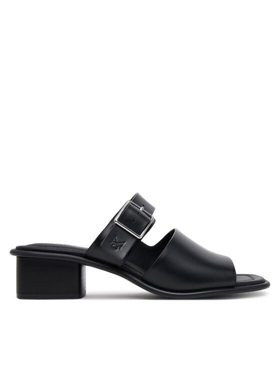 CALVIN KLEIN JEANS Чехли Heel Square Mg Buckle Lth YW0YW01701