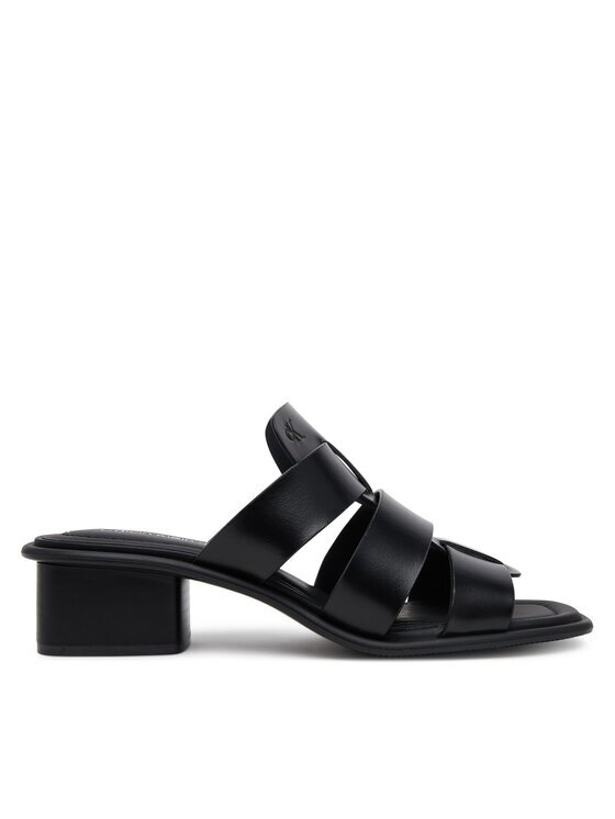 CALVIN KLEIN JEANS Чехли Heel Square Mg Lth YW0YW01702