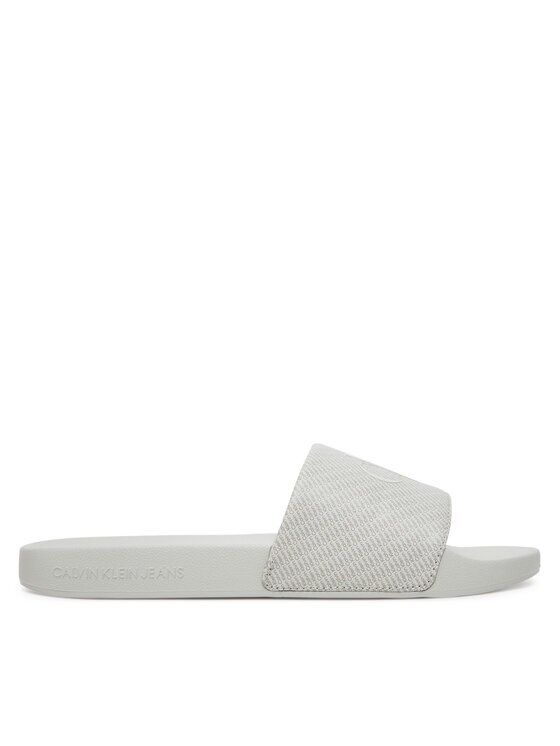 CALVIN KLEIN JEANS Чехли Slide Aop Print YM0YM01269 Сив