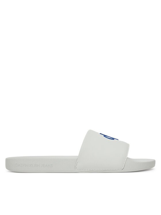 CALVIN KLEIN JEANS Чехли Slide Jelly Mono Pu YM0YM01281 Сив