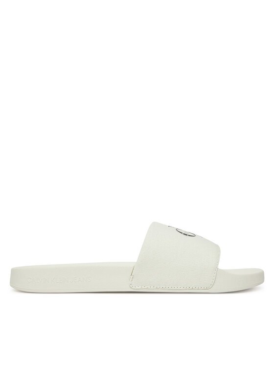 CALVIN KLEIN JEANS Чехли Slide Monologo Cv YM0YM01367 Бял
