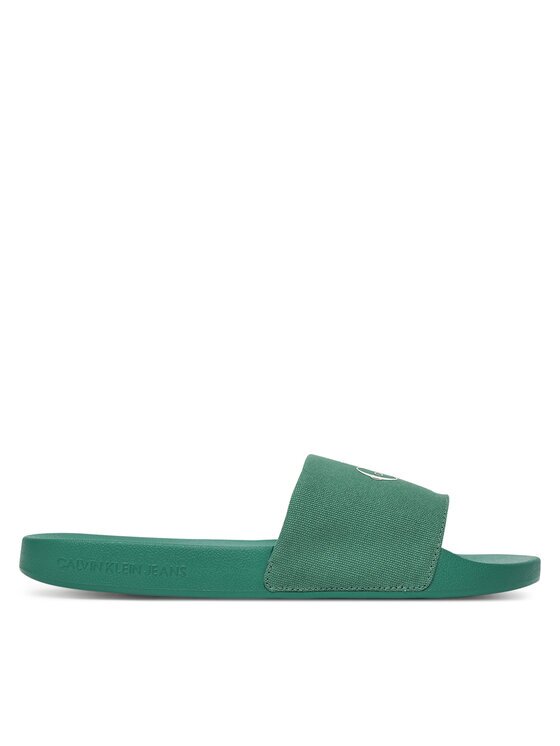 CALVIN KLEIN JEANS Чехли Slide Monologo Cv YM0YM01367 Зелен