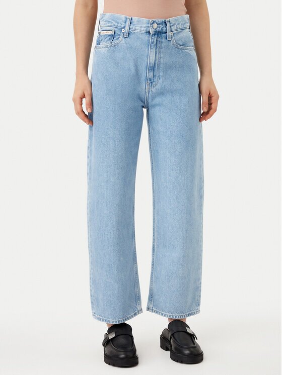 CALVIN KLEIN JEANS Дънки Barrel J20J225006 Син Loose Fit