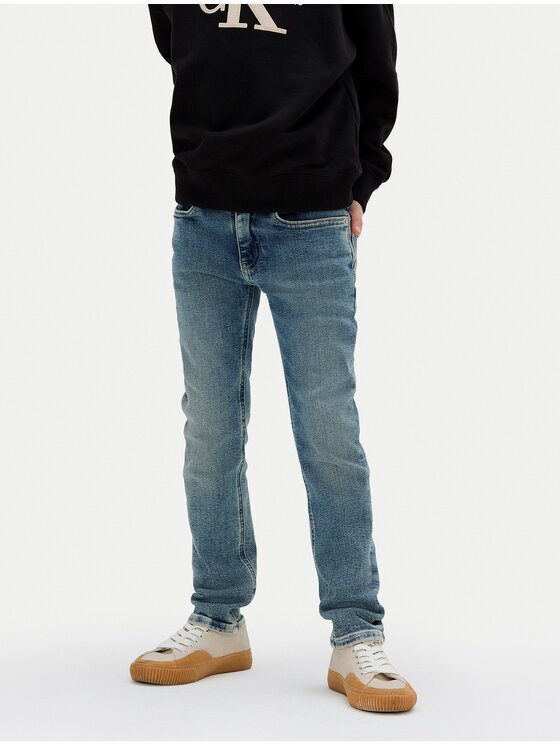 CALVIN KLEIN JEANS Дънки IB0IB02189 D Син Slim Fit