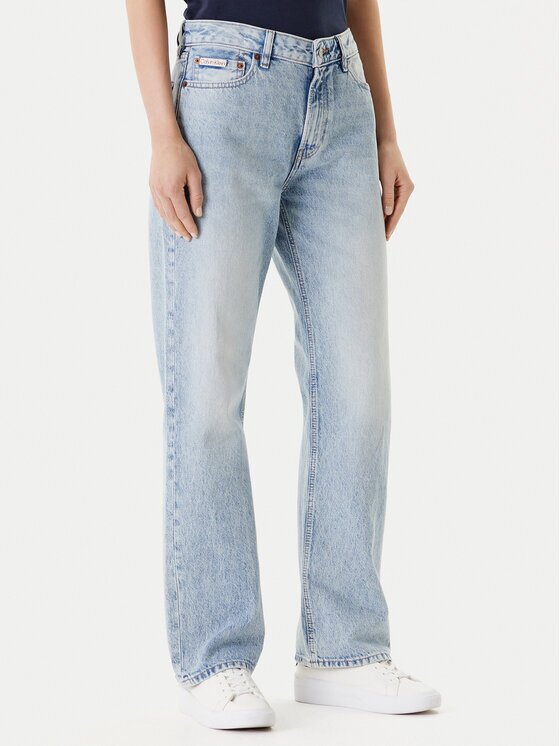 CALVIN KLEIN JEANS Дънки Signature 90s LV147C700G Straight Fit