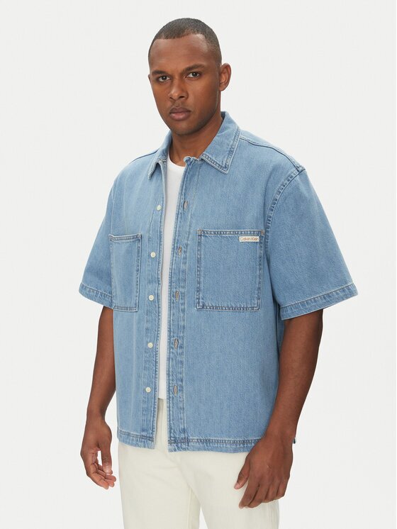 CALVIN KLEIN JEANS дънкова риза Bowler J30J327512 Relaxed Fit