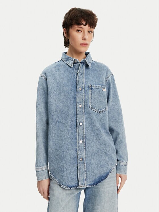 CALVIN KLEIN JEANS дънкова риза J20J225516 Relaxed Fit