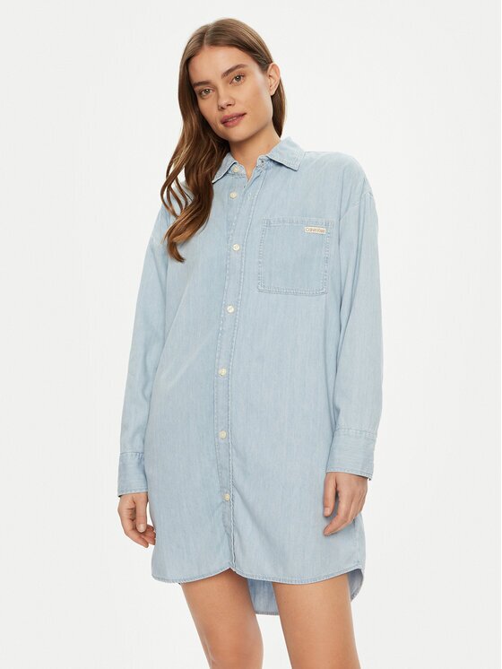 CALVIN KLEIN JEANS Дънкова рокля J20J225472 Loose Fit