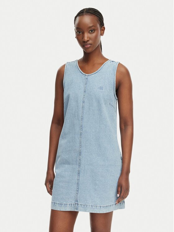 CALVIN KLEIN JEANS Дънкова рокля LV047F499G Regular Fit