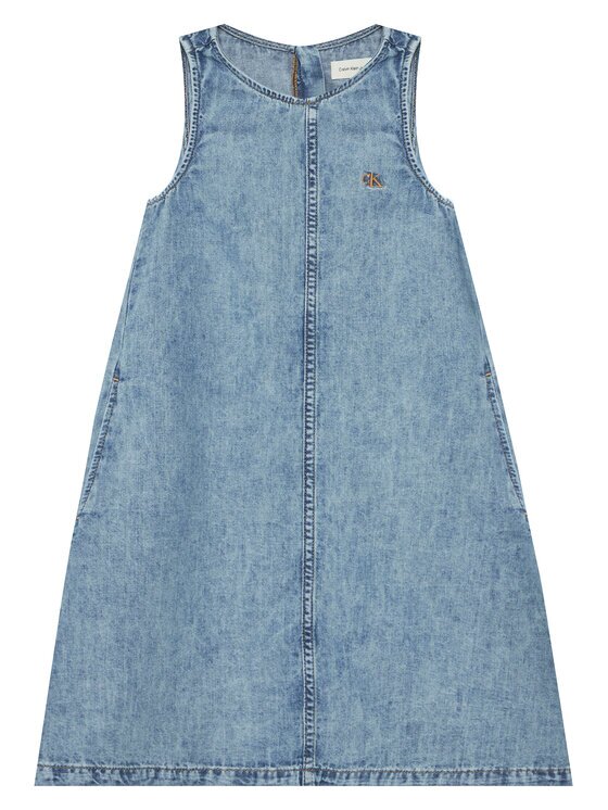 CALVIN KLEIN JEANS Дънкова рокля LVCKSJH10G Regular Fit