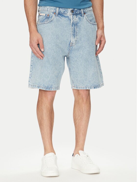 CALVIN KLEIN JEANS Дънкови шорти 90's LV04RB930G Regular Fit