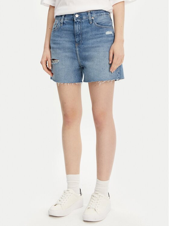 CALVIN KLEIN JEANS Дънкови шорти J20J225159 Mom Fit