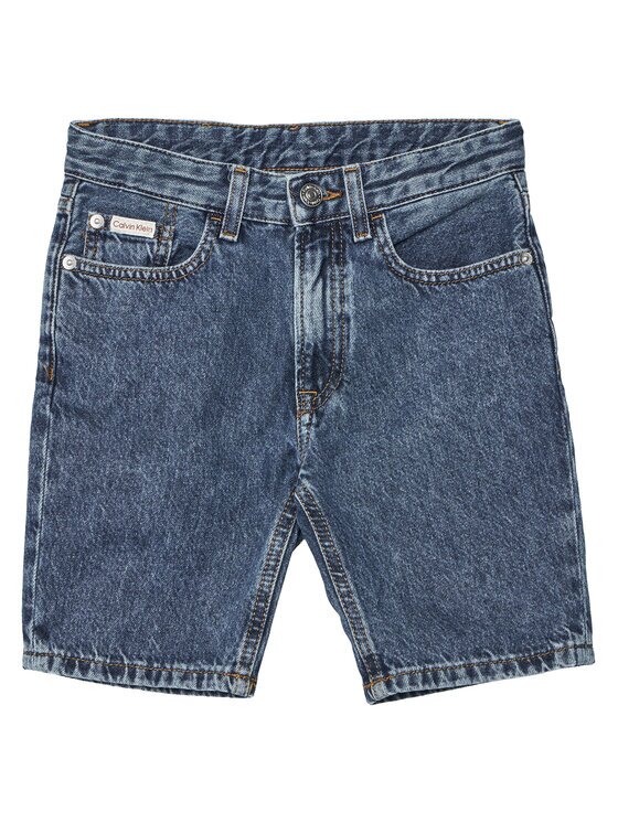 CALVIN KLEIN JEANS Дънкови шорти LVCKSJC42B Син Regular Fit