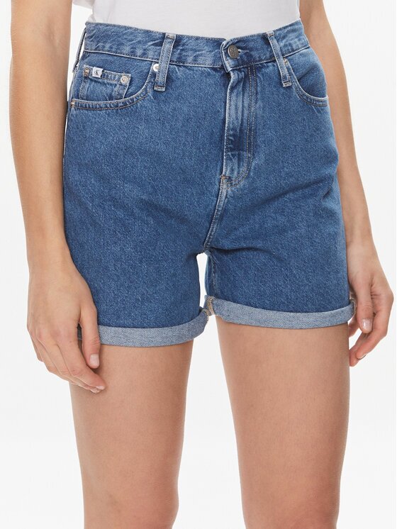 CALVIN KLEIN JEANS Дънкови шорти Mom Short J20J222801 Mom Fit
