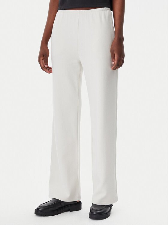 CALVIN KLEIN JEANS Долнище анцуг J20J225537 Екрю Straight Fit