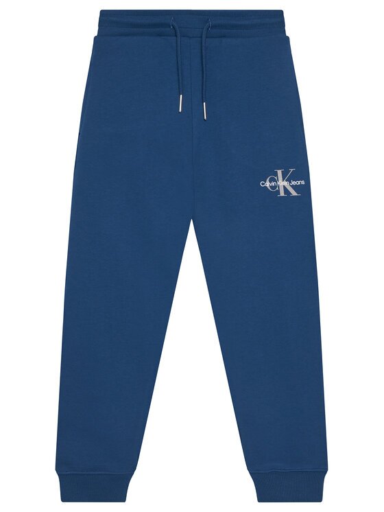 CALVIN KLEIN JEANS Долнище анцуг Monogram Logo IU0IU00285 D Син Regular Fit