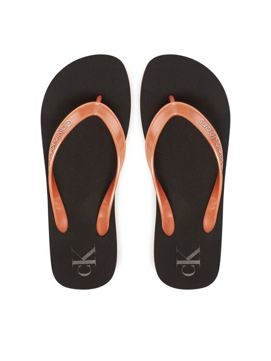 CALVIN KLEIN JEANS Джапанки Beach Sandal Monologo Tpu YW0YW01719 Златист