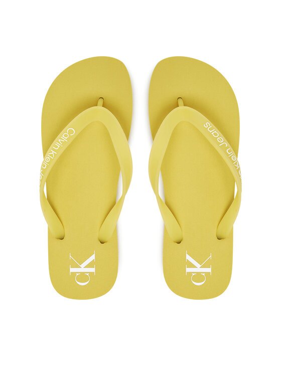 CALVIN KLEIN JEANS Джапанки Beach Sandal Transparent Tpu YW0YW01829 Жълт