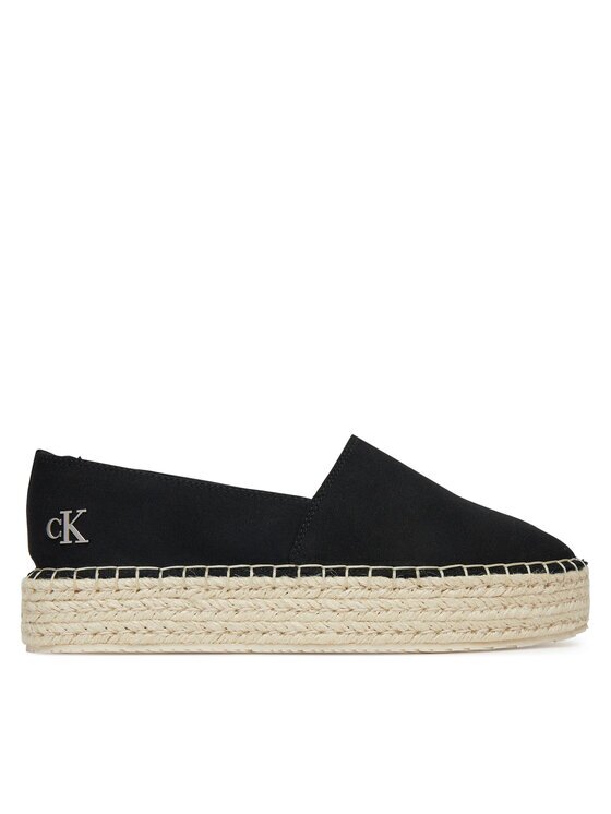 CALVIN KLEIN JEANS Еспадрили Flatform Esdparille Mg/Hdw YW0YW01737 Черен