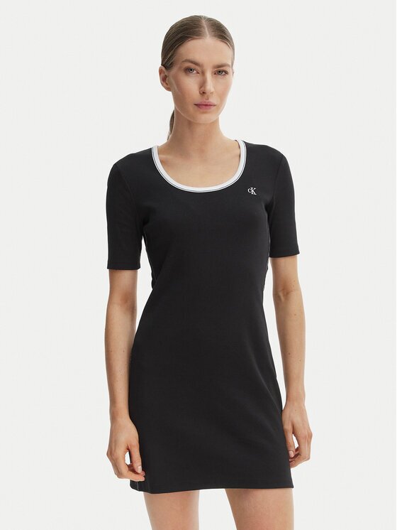 CALVIN KLEIN JEANS Ежедневна рокля LV047F224G Slim Fit