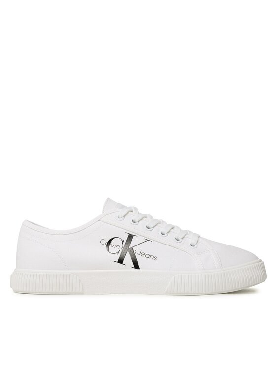 CALVIN KLEIN JEANS Гуменки Essential Vulcanized 1 YM0YM00306 Бял