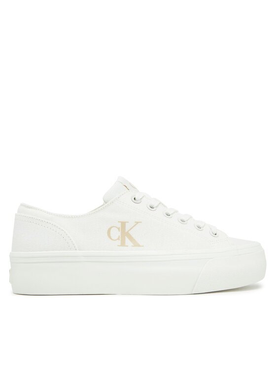 CALVIN KLEIN JEANS Гуменки Vulc Flatform Low Cv Mg YW0YW01763 Бял