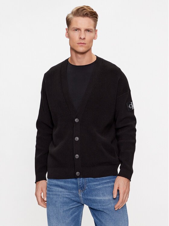 CALVIN KLEIN JEANS Кардиган Badge Skater J30J324327 Relaxed Fit
