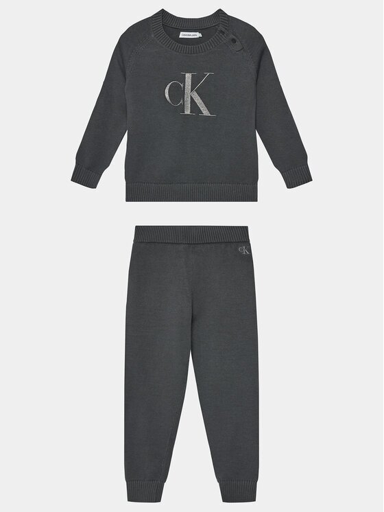 CALVIN KLEIN JEANS Комплект пуловер и платнени панталони IN0IN00167 Regular Fit